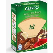 Caffeo Kahve Filtre Kağıdı 1 × 2 ( Doğal Kağıt ) 80'li