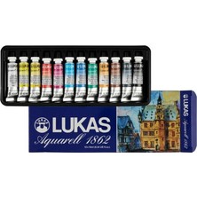 Lukas 1862 Aquarell Suluboya Set - 12 x 10 ml