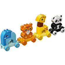 LEGO® DUPLO® İlk Hayvan Trenim 10955 - 18 Ay ve Üzeri Çocuklar İçin Fil, Kaplan, Zürafa ve Panda İçeren Eğitici Oyuncak Yapım Seti (15 Parça)