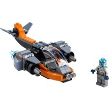 LEGO® Creator 3’ü 1 Arada Siber İnsansız Hava Aracı 31111 - Çocuklar için Robot ve Motosiklet İçeren Oyuncak Yapım Seti (113 Parça)