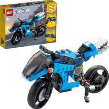 LEGO Creator 3'ü 1 Arada Süper Motosiklet 31114 - Çocuklar için Oyuncak Motosiklet Yapım Seti (236 Parça)