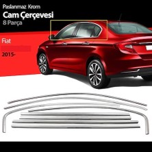 İtibar Fiat Egea Sedan/hb Krom Cam Çerçevesi 8 Parça 2015 ve Sonrası