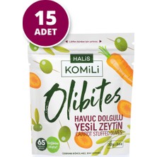 Komili Olibites Havuç Dolgulu Yeşil Zeytin 15 x 30g