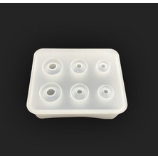 Hobizubi Çoklu Damla Boncuk Reçine Epoksi Kalıbı - Büyük -Kod:248