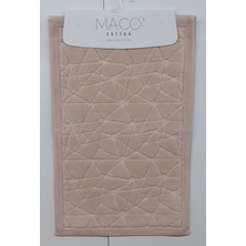 Maco Cotton Cam Kırığı Pudra 2 Li Banyo Paspas Seti