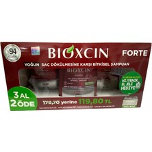 Bioxcin Forte Saç Bakım Şampuanı 3AL 2öde 3X300ML + Hediyeli