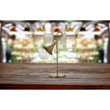 Avonnı ML-60280-1E Eskitme Kaplama Masa Lambası E27 Metal Cam 30X15CM