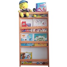 Oyuncak Odası Montessori Çocuk Odası Eğitici Kitaplık Ahşap Duvara Monte , Çocuk Kitaplığı Kahve