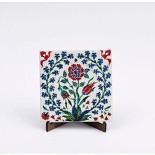 Anadolia Çini Motif Lale ve Çiçek Desenli Seramik Pano