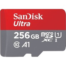 SanDisk Ultra® 256GB 120MB/s microSDHC A1 Class 10 UHS-I Hafıza Kartı (SDSQUA4-256G-GN6MN)
