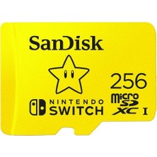 SanDisk 256GB Nintendo Switch microSDXC Hafıza Kartı 100MB/90MB/s V30 U3 C10 A1 UHS-1  SDSQXAO-256G-GNCZN