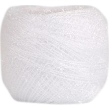 Elmas Süs 25 Numara Beyaz Simli Punch Nakış İpi 25 gr