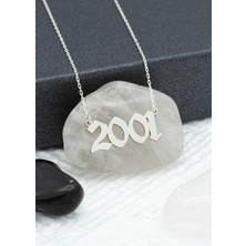 Dkmn Silver Old English Tarih Kolye Kadın Gümüş Kolye