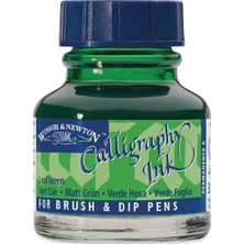 Winsor & Newton : Kaligrafi Mürekkebi : 30 ml : Leaf Green 294