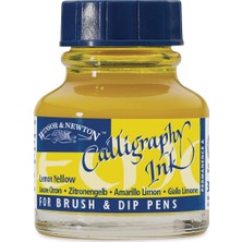 Winsor & Newton : Kaligrafi Mürekkebi : 30 ml : Lemon Yellow 345