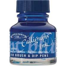 Winsor & Newton : Kaligrafi Mürekkebi : 30 ml : Light Blue 350