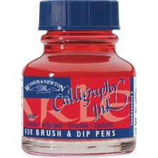 Winsor & Newton : Kaligrafi Mürekkebi : 30 ml : Scarlet 601