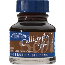 Winsor & Newton : Kaligrafi Mürekkebi : 30 ml : Sepia 609