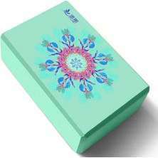 Tusi Yoga Blok Desenli Yeşil 23CMX7.5CMX15CM