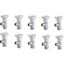 Arçe Beyaz Başlıklı Batarya Klozet Rezervuar Ara Musluk Taharet Musluğu 10 Adet