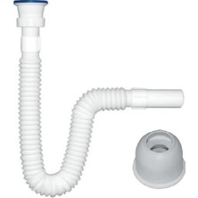 Arçe Körüklü Lavabo Sifonu Lavabo Gider Borusu Paslanmaz Süzgeç  Adaptör Conta