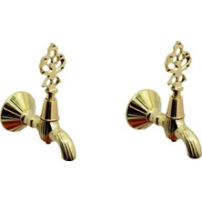 Arçe Lüx Pirinç Osmanlı Hamam Banyo Musluğu 2 Adet