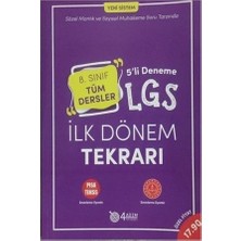 Nartest Yayınevi 8. Sınıf Matematik 1. Dönem Tekrar Kitabı+4 Adım 8. Sınıf 1. Dönem 5'li Deneme Sınavı-2 Kitap