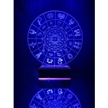 Modiwa Design Astroloji Burçlar 16 Renk Gece Lambası