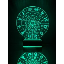 Modiwa Design Astroloji Burçlar 16 Renk Gece Lambası