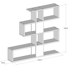 DECORMET Decormet Karlin Kitaplık Beyaz