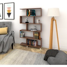 DECORMET Decormet Nilüfer Kitaplık Ceviz