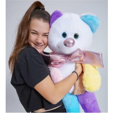 Selay Toys  Sevimli Papyonlu Peluş Ayıcık-Nisa Ayısı 90 cm