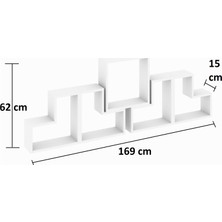 Decormet Elıtra Duvar Rafı Beyaz