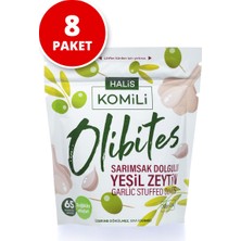 Komili Olibites Sarımsak Dolgulu Yeşil Zeytin 8 x 30g