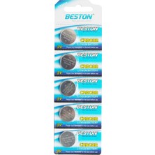 Beston Pil Düğme 3V 2032 (Beşli Paket) Beston CR-2032