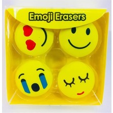 TK Taros Vintage Label Emojili Silgi 4 Lü Paket