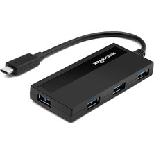 Schulzz Rocketek-4 Port Ultra Ince Type C  3.0 Data Hub Çoklayıcı