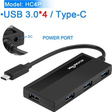 Schulzz Rocketek-4 Port Ultra Ince Type C  3.0 Data Hub Çoklayıcı