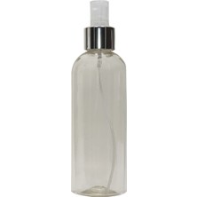 Paradise Boş Pet Şişe Ambalaj 200 ml & Valf Sprey 3 Adet Gümüş Ş