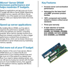 Micron Server Ram Ddr4 Rdımm (1X16GB) 1rx8 3200 CL22 MTA9ASF2G72PZ-3G2E1