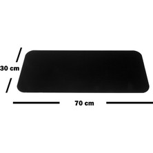 Daytona Speed 30cm X 60cm Masaüstü Oyun Gaming Ofis Baskısız Kaymaz Mousepad - Siyah