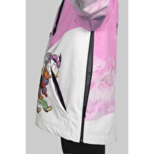 Tıklaalbeni 1. Kalite Su Geçirmez Pembe Unisex Kız Çocuk Snowboard ve Kayak Montu