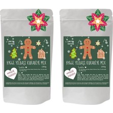 Hygge Foods Hygge Yılbaşı Kurabiye Mix - Zencefilli Ince Kurabiye Gingerbread Süpermix Limited Edition - 2'li x 180 gr