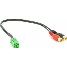 Techmaster Renault Megane Clio Aircus Rca 6pin Ses Kablosu SKU47