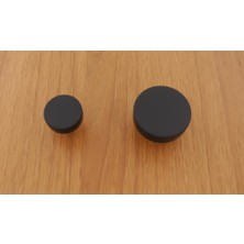 Azm Hırdavat System Kulp Mat Siyah Düğme 1910 Al6 Küçük Düğme