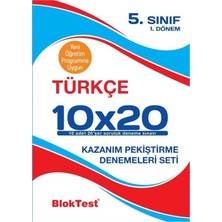 Tudem Yayınları Bloktest 5. Sınıf Türkçe 10x20 Kazanım Peki Denem 1. Dönem