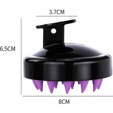 Buyfun Saç Derisi Masajı Saç Şampuanı Fırçası Yumuşak Silikon