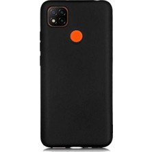 Case 4U Xiaomi Redmi 9C Kılıf Klasik Mat Renkli Yumuşak Premier Silikon Siyah