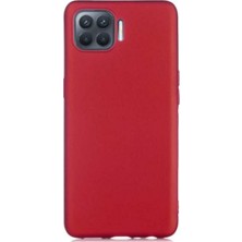 Case 4U Oppo Reno 4 Lite Kılıf Klasik Mat Renkli Yumuşak Premier Silikon Koyu Mor