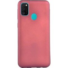 Case 4U Samsung Galaxy M21 Kılıf Klasik Mat Renkli Yumuşak Premier Silikon Koyu Mor